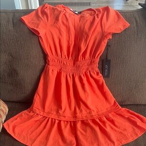 Rachel Zoe Vibrant Coral Mini Dress